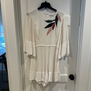 Country Road Cream short suit with Leaf Design